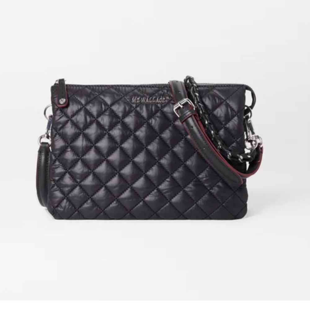 MZ Wallace Black Nylon Crossbody Bag